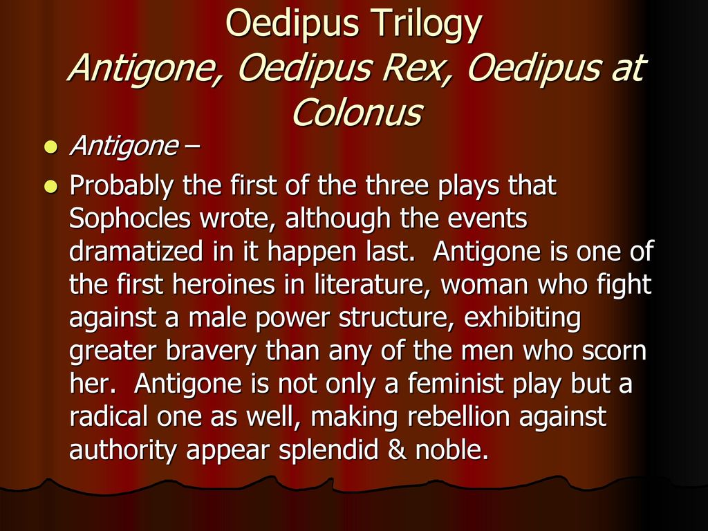 Gods are in power oedipus rex